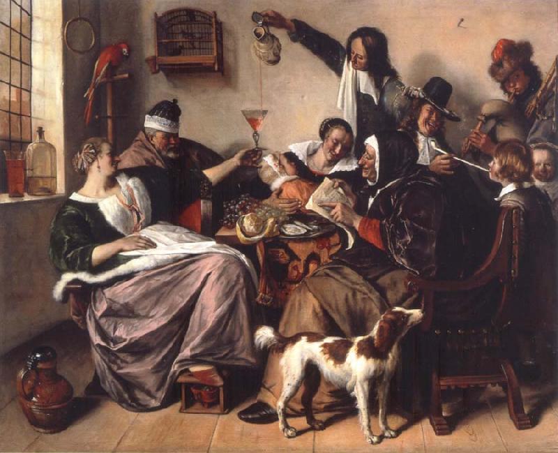 Jan Steen The Way hear it is the way we sing it oil painting picture